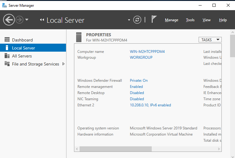 Networking and Domain Configuration
