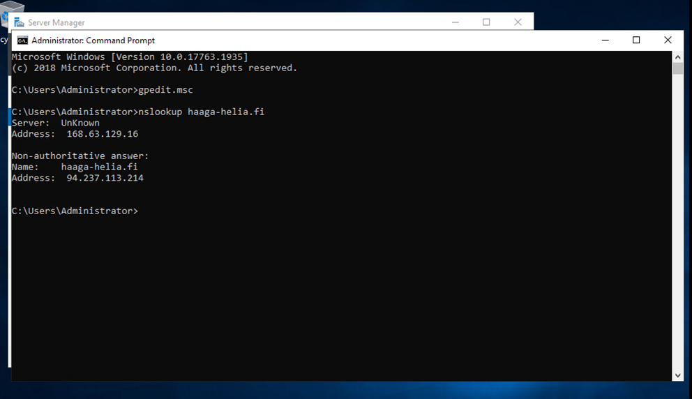 Networking and Domain Configuration