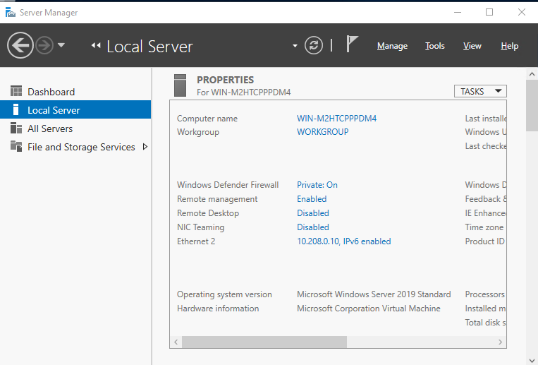 Networking and Domain Configuration
