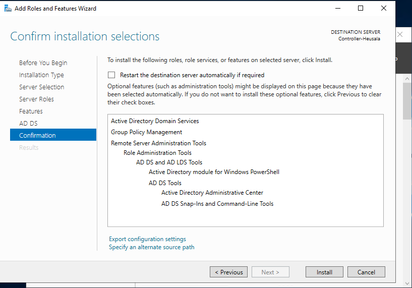 Networking and Domain Configuration
