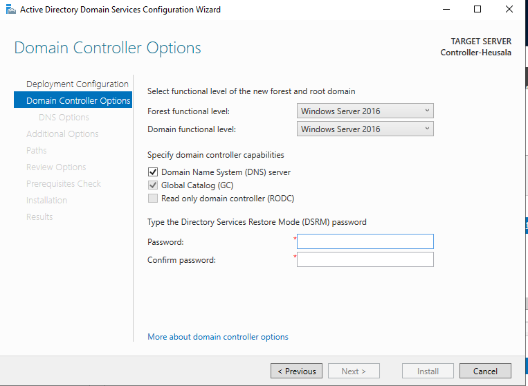 Networking and Domain Configuration