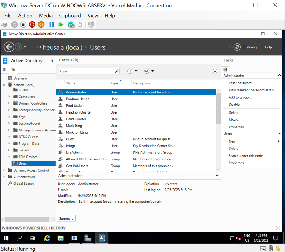Active Directory Administration