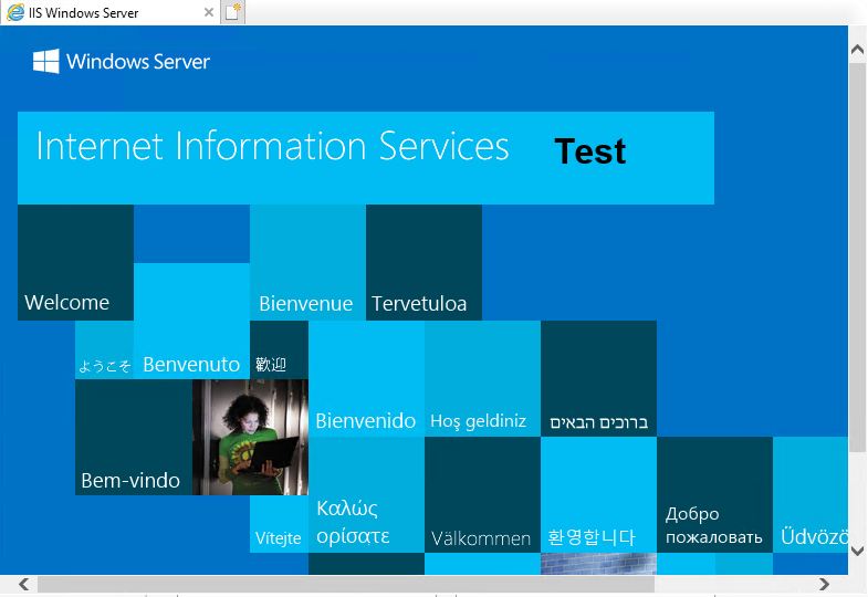 IIS Configuration and Test Web Pages